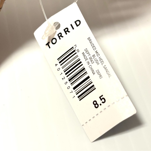 Torrid Blush Braided Sandal Size 8.5 - Picture 5 of 11